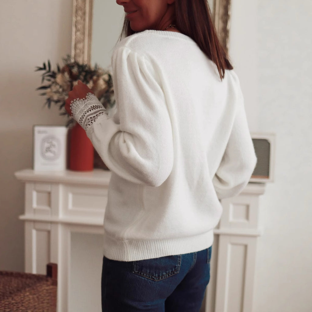 Europe And America Cross Border Autumn And Winter Elegant Women's Sweater Top