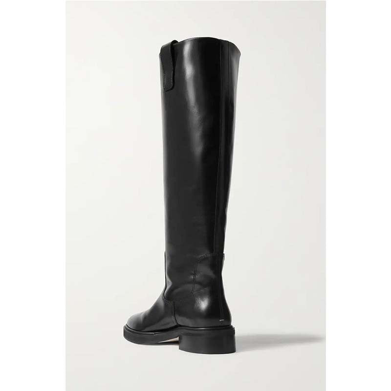 Autumn And Winter Low Heel Large Tube Circumference Boots